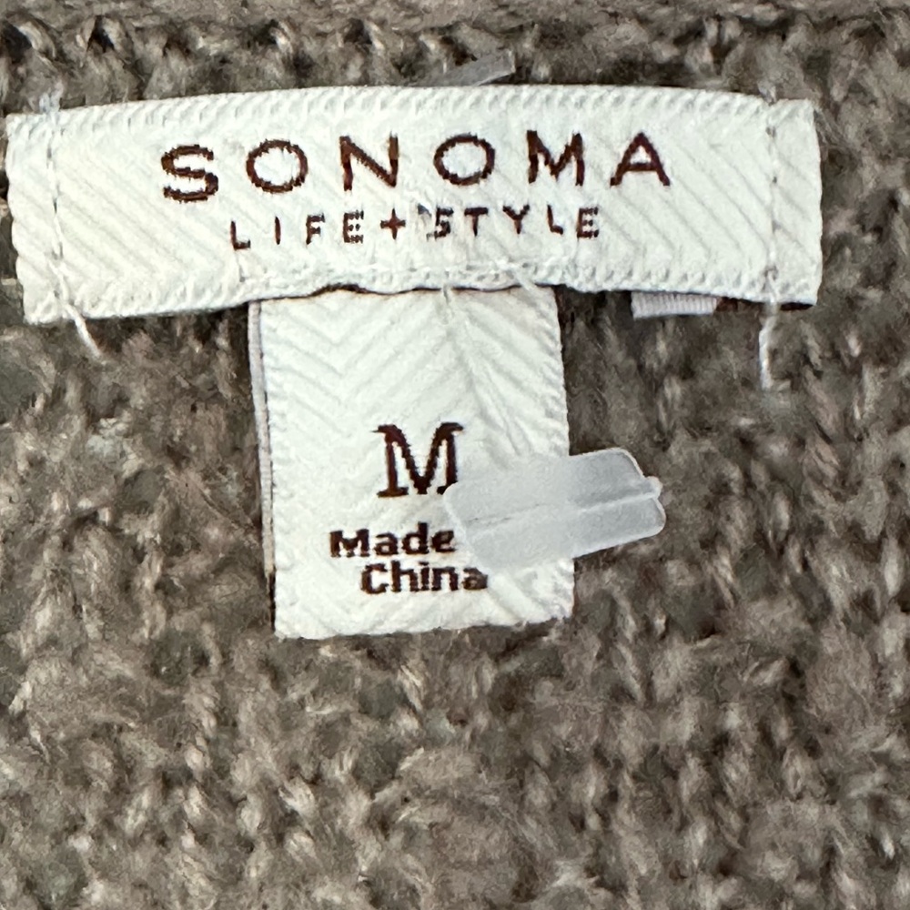 Sonoma Women’s Cardigan - Size Medium - New Without Tags - Color: Brown - Picture 3 of 4